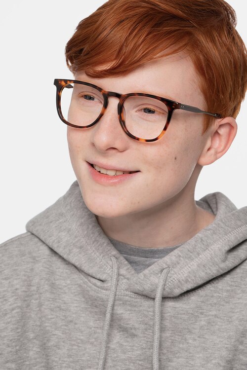 Vibes Tortoise Acetate-metalEyeglass Frames for Men from EyeBuyDirect