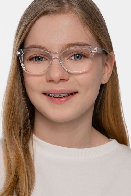 Story Transparent Acetate-metalMontures de lunettes de vue pour Femmes d'EyeBuyDirect