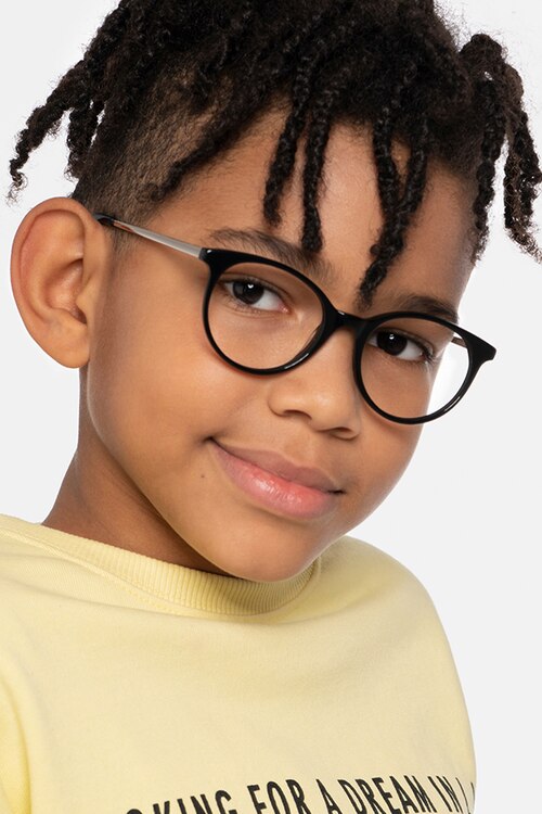 Solver Black Acetate-metalEyeglass Frames for Men from EyeBuyDirect