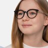 Solver Black Acetate-metalEyeglass Frames for Women from EyeBuyDirect