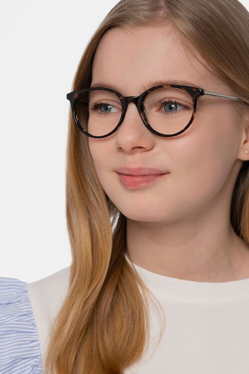 Solver Tortoise Acetate-metalEyeglass Frames for Women from EyeBuyDirect