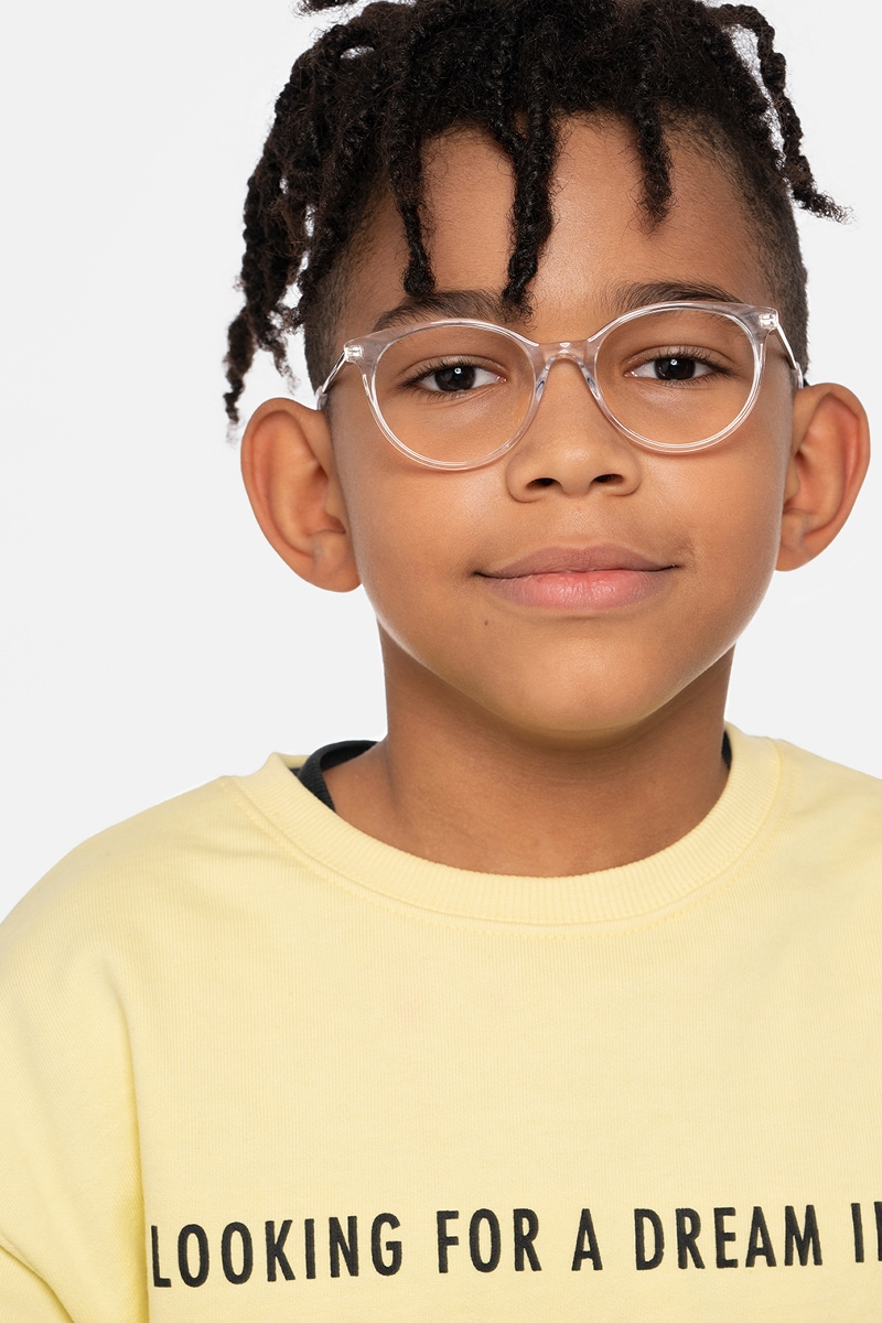 Boys shop clear glasses