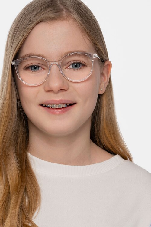 Solver Clear Acetate-metalEyeglass Frames for Women from EyeBuyDirect