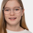 Solver Clear Acetate, MetalEyeglass Frames for Women from EyeBuyDirect