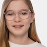 Solver Clear Acetate-metalEyeglass Frames for Women from EyeBuyDirect