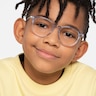 Snap Clear Blue Acetate-metalEyeglass Frames for Men from EyeBuyDirect