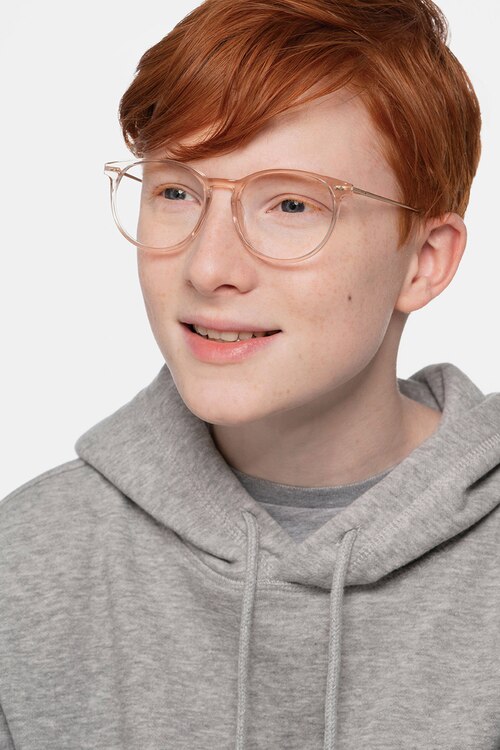 Clever Pink Acetate-metalEyeglass Frames for Men from EyeBuyDirect