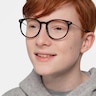 Clever Black Acetate-metalEyeglass Frames for Men from EyeBuyDirect