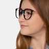 Clever Black Acetate-metalEyeglass Frames for Women from EyeBuyDirect