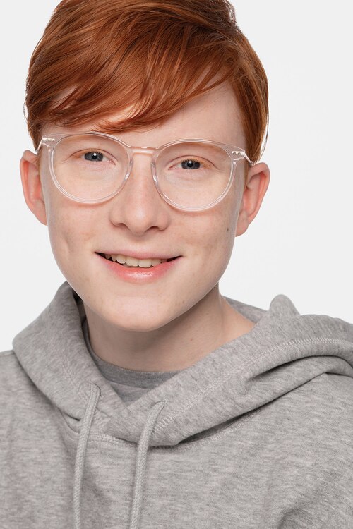 Clever Clear Acetate-metalEyeglass Frames for Men from EyeBuyDirect