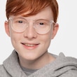 Clever Clear Acetate, MetalEyeglass Frames for Men from EyeBuyDirect