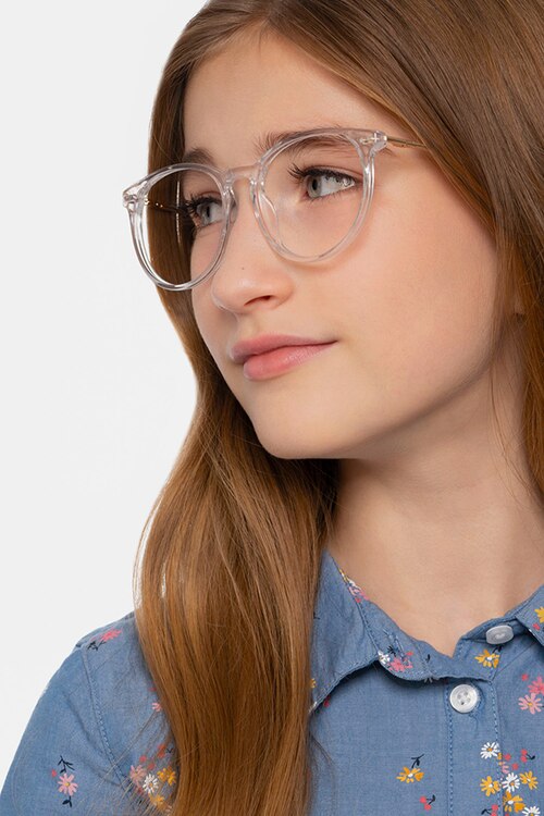 Clever Clear Acetate-metalEyeglass Frames for Women from EyeBuyDirect