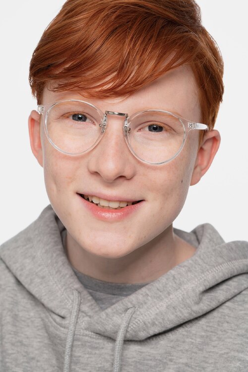 Small Chillax Clear Plastic-metalEyeglass Frames for Men from EyeBuyDirect