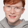 Small Chillax Clear Plastic-metalEyeglass Frames for Men from EyeBuyDirect