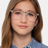 Small Chillax Clear Plastic-metalEyeglass Frames for Women from EyeBuyDirect
