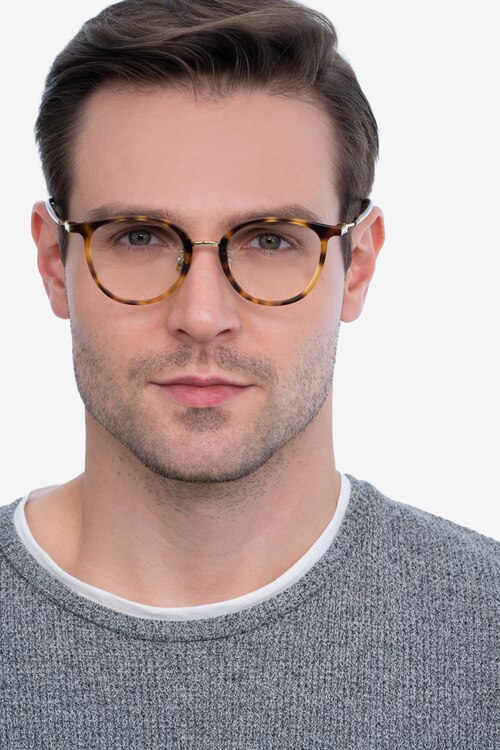 Aloft Light Tortoise AcetateEyeglass Frames for Men from EyeBuyDirect