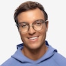 Aloft Green Floral Acetate-metalEyeglass Frames for Men from EyeBuyDirect