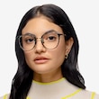Aloft Green Floral Acetate, MetalEyeglass Frames for Women from EyeBuyDirect
