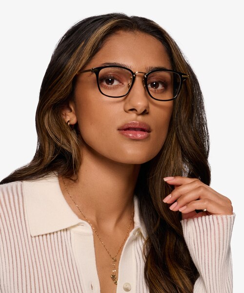 Terra Black Acetate-metalEyeglass Frames for Women from EyeBuyDirect