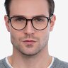 Peak Black AcetateEyeglass Frames for Men from EyeBuyDirect