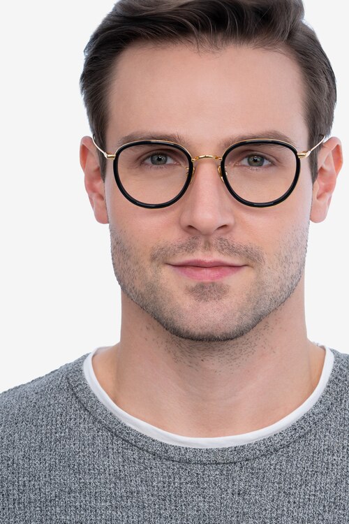 Thrive Black AcetateEyeglass Frames for Men from EyeBuyDirect
