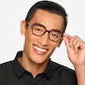 Carmel Tortoise Acetate-metalEyeglass Frames for Men from EyeBuyDirect