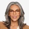 Carmel Mustard Acetate-metalEyeglass Frames for Women from EyeBuyDirect