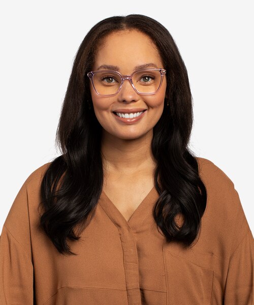 Dearly Purple Acetate-metalEyeglass Frames for Women from EyeBuyDirect