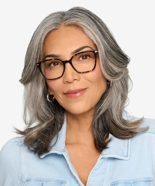 Dearly Tortoise Acetate-metalEyeglass Frames for Women from EyeBuyDirect