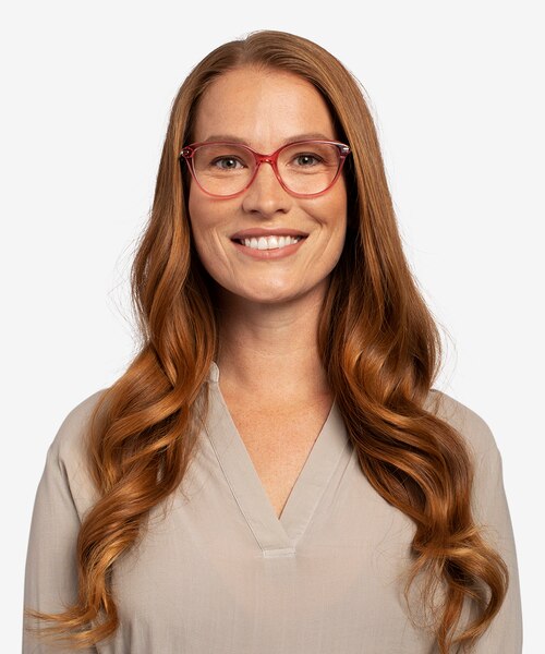 Turner Clear Pink Acetate-metalEyeglass Frames for Women from EyeBuyDirect