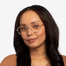 Thea Rose Gold Acetate-metalEyeglass Frames for Women from EyeBuyDirect