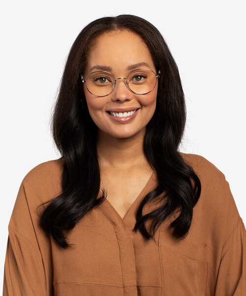 Thea Silver Acetate-metalEyeglass Frames for Women from EyeBuyDirect