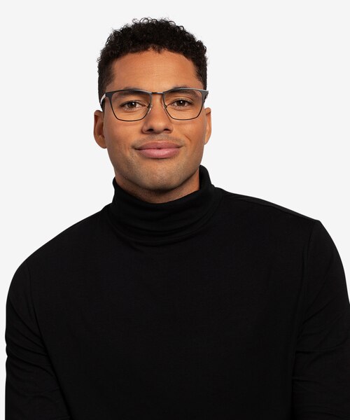 Jacob Black & Tortoise Acetate-metalEyeglass Frames for Men from EyeBuyDirect