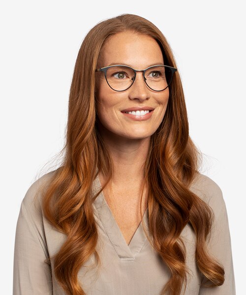 Vestige Black & Tortoise Acetate-metalMontures de lunettes de vue pour Femmes d'EyeBuyDirect