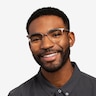 Azimut Gold Acetate-metalEyeglass Frames for Men from EyeBuyDirect