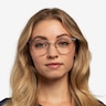 Azimut Gold Acetate-metalEyeglass Frames for Women from EyeBuyDirect