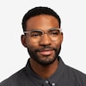 Azimut Rose Gold Acetate-metalEyeglass Frames for Men from EyeBuyDirect