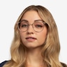 Azimut Rose Gold Acetate-metalEyeglass Frames for Women from EyeBuyDirect