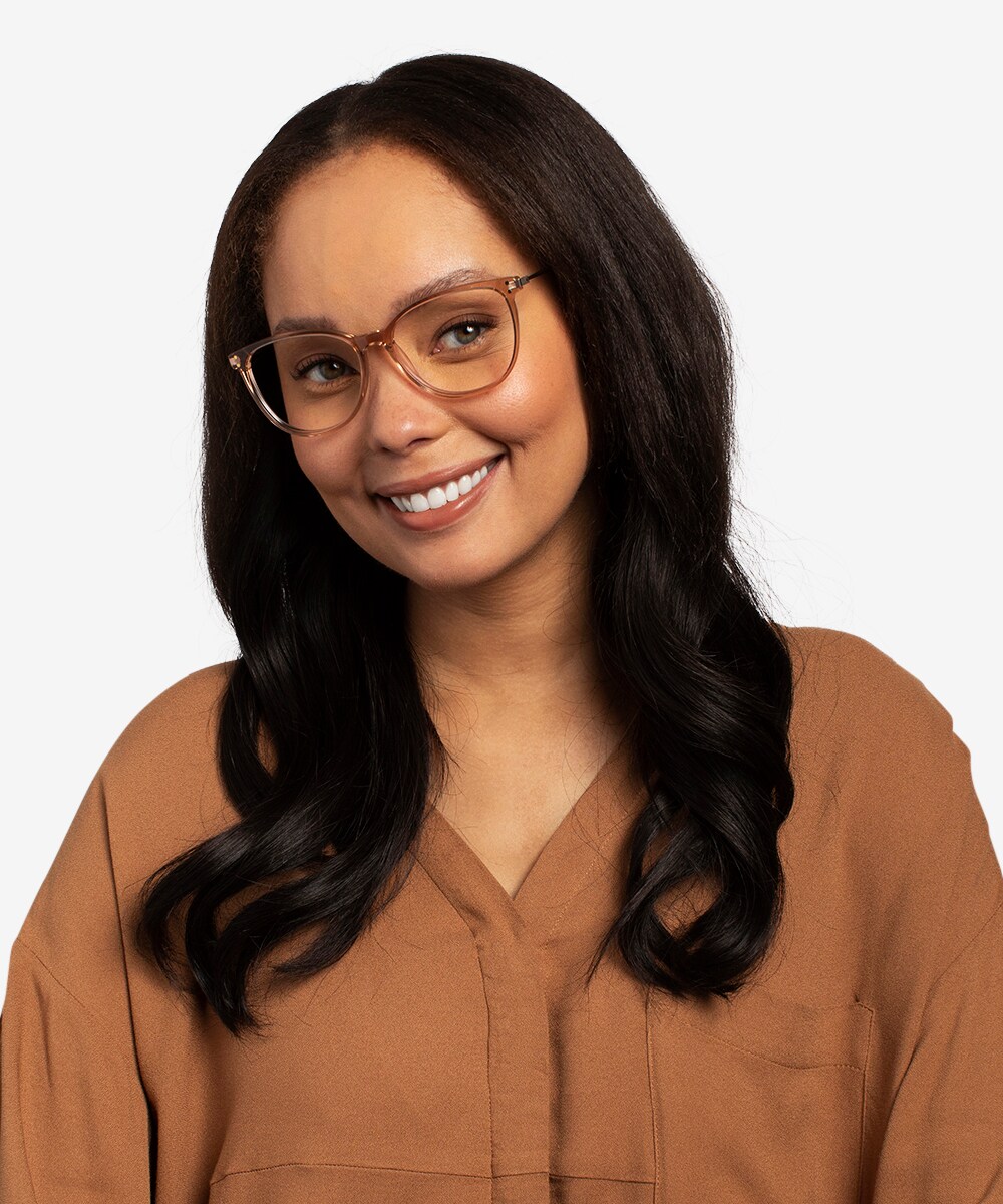 Clear deals brown glasses