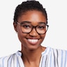 Nebulous Black Acetate-metalEyeglass Frames for Women from EyeBuyDirect