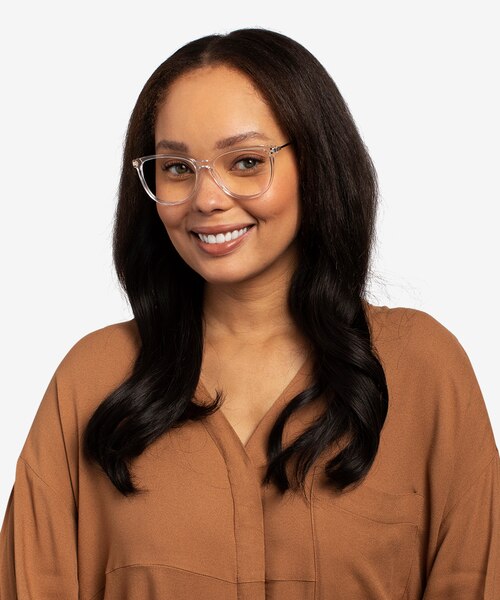 Nebulous Clear Acetate-metalEyeglass Frames for Women from EyeBuyDirect