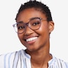 Nebulous Clear Purple Acetate-metalEyeglass Frames for Women from EyeBuyDirect
