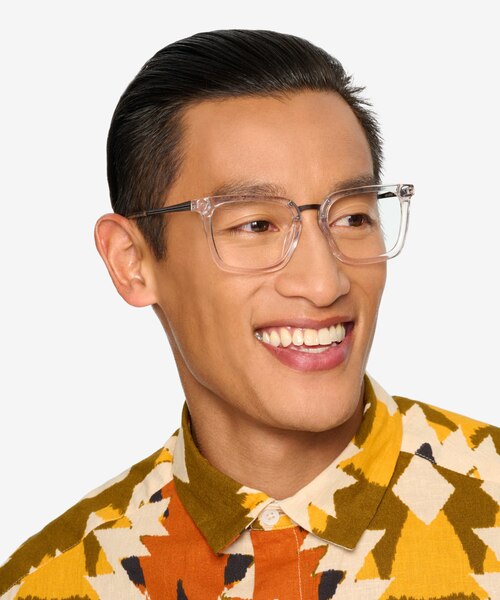 Poise Clear Acetate, MetalEyeglass Frames for Men from EyeBuyDirect