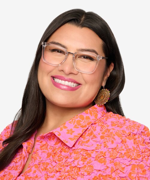 Poise Transparent Acetate-metalMontures de lunettes de vue pour Femmes d'EyeBuyDirect