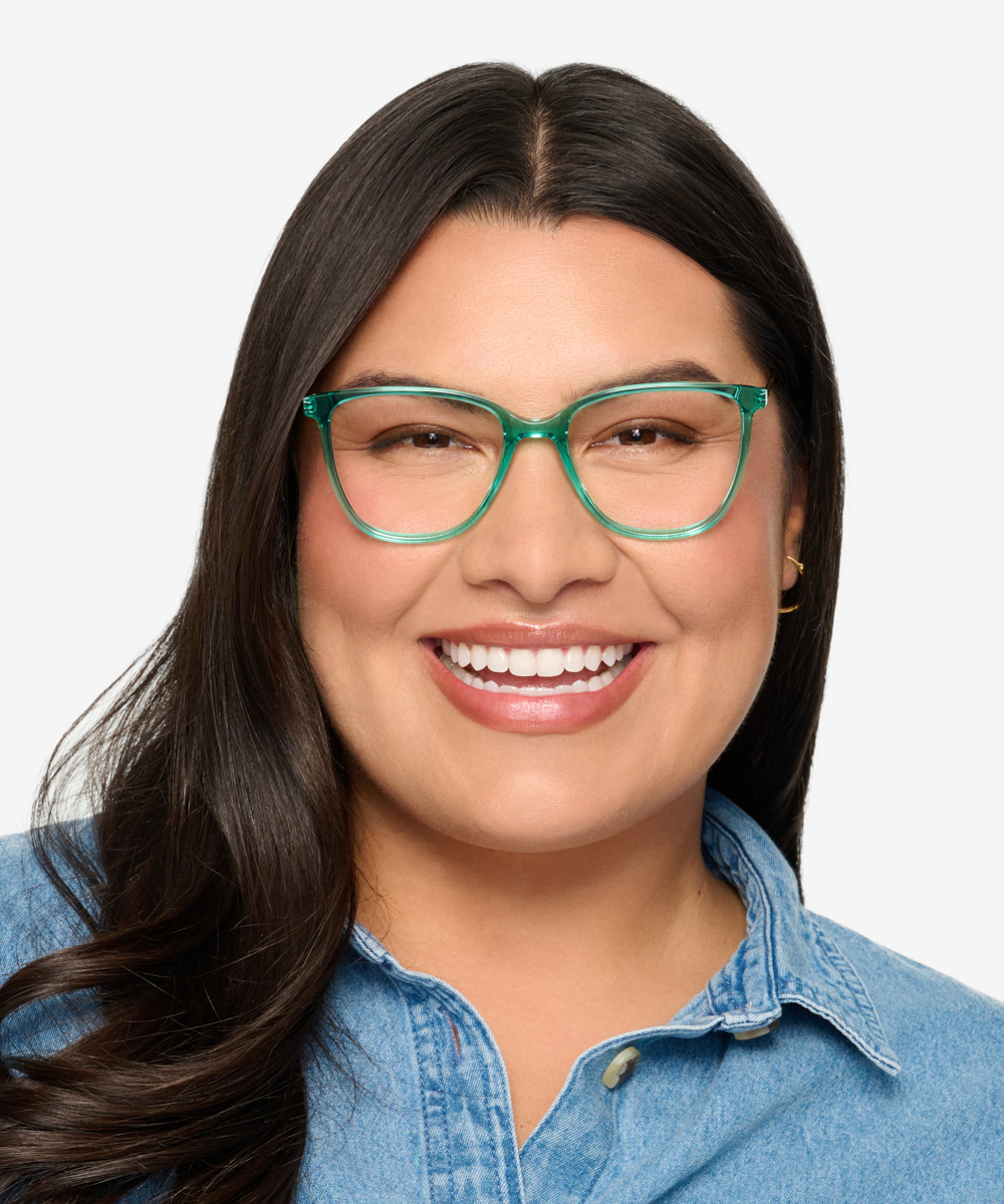 Aroma Cat Eye Emerald Green Glasses for Women Eyebuydirect Canada