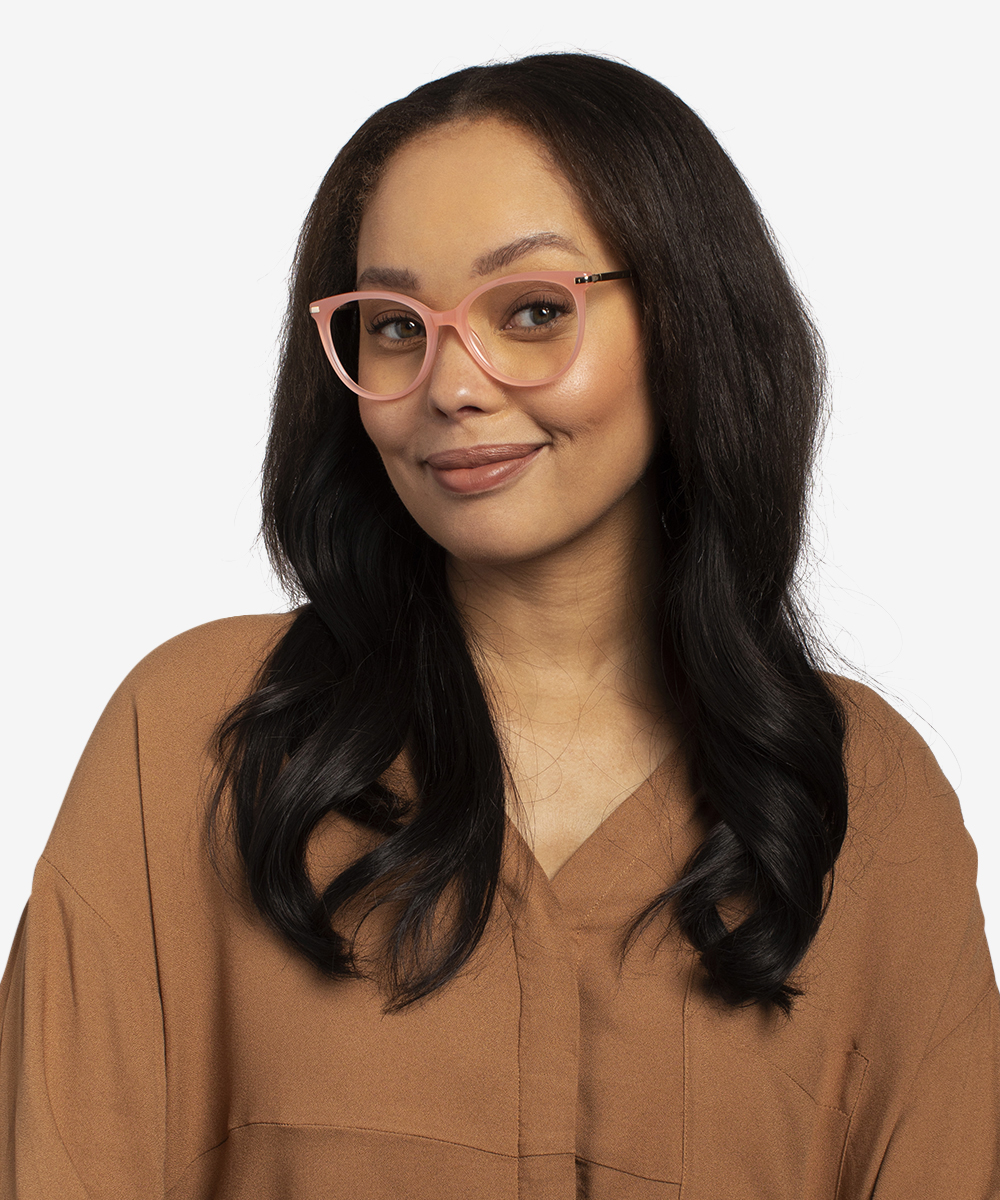 Attitude Cat Eye Coral Glasses for Women Eyebuydirect