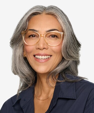 Clear Melon Attitude -  Fashion Acetate Eyeglasses