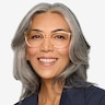 Attitude Clear Melon Acetate-metalEyeglass Frames for Women from EyeBuyDirect