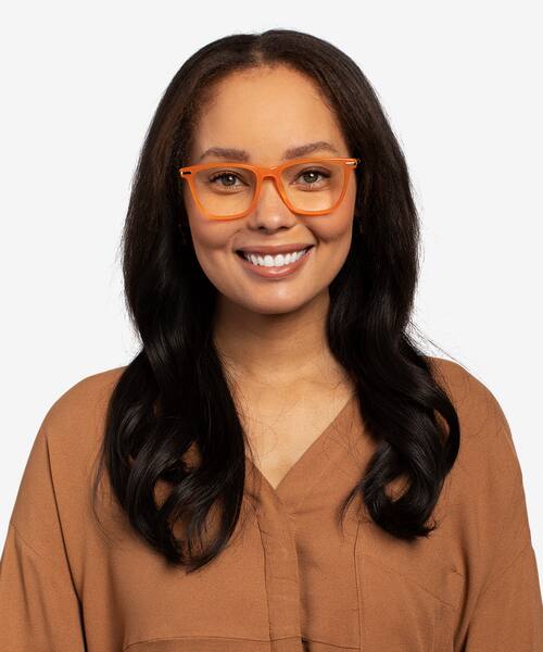 Orange Sebastian -  Acetate-metal Eyeglasses