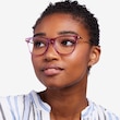 Sebastian Purple Acetate, MetalEyeglass Frames for Women from EyeBuyDirect